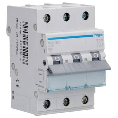 Afbeelding van Hager MCN320 Zekeringautomaat 3 fasig 20 A