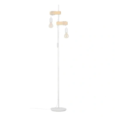 Afbeelding van EGLO Townshend Vloerlamp E27 166,5 cm Wit/Bruin