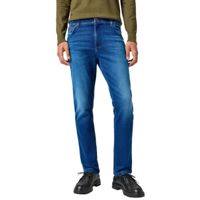 Image de Wrangler Men&#039;s Texas Slim Jeans, Blue Jam, 44W x 30L