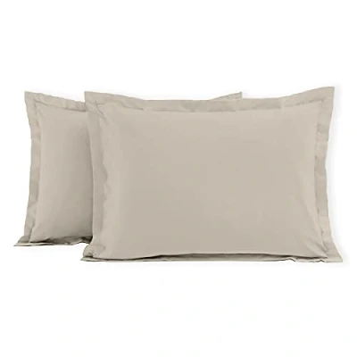 Afbeelding van Home Linge Passion Set met 2 kussenslopen, 100% katoen, 57 draden/cm², 50 x 70 cm, Oxford afwerking (opstaande zoom), crèmekleurig HP70648
