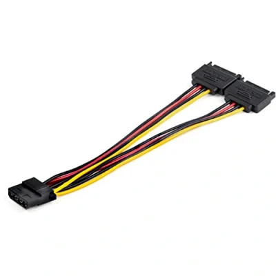 Afbeelding van StarTech Dual SATA (M) naar LP4 Molex (F) Splitter 150 mm