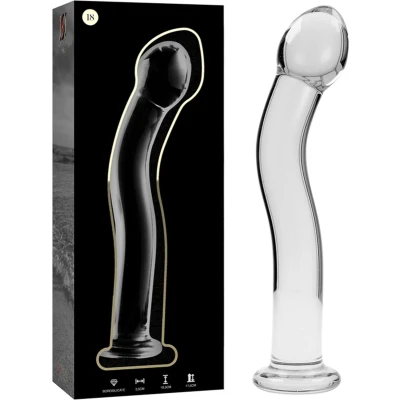 Afbeelding van NEBULA SERIES BY IBIZA MODEL 18 DILDO BOROSILICATE GLASS 18.5 X 3.5 CM CLEAR SEX TOYS
