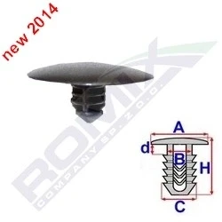 Afbeelding van ROMIX C60695 Clip MAZDA: CX 9