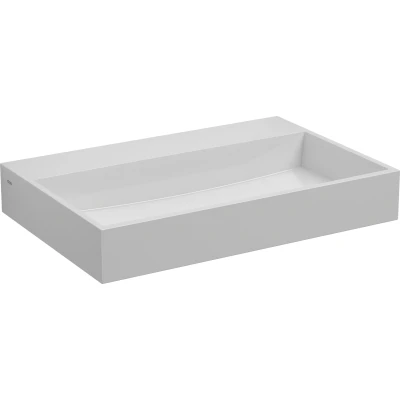Afbeelding van Clou Mini Wash Me Plus fontein Wit mineraal marmer 48cm Zonder kraangat
