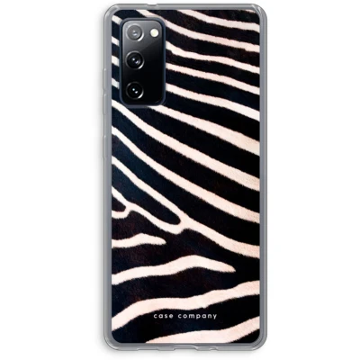 Afbeelding van hoesje geschikt voor Samsung Galaxy S20 FE / 5G Zebra Soft Cover Telefoonhoesje Bescherming aan alle Kanten en Schermrand