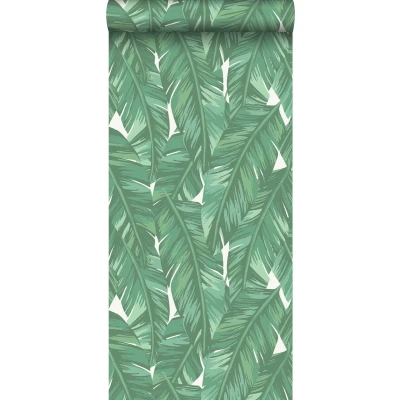 Afbeelding van ESTAhome behang bananenbladeren jade groen 139014 0,53 x 10,05 m