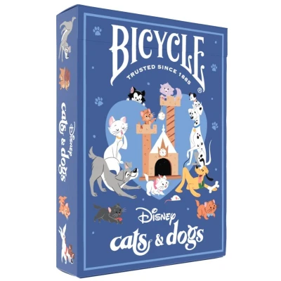 Afbeelding van Bicycle Disney&#039;s Cats &amp; Dogs Premium Speelkaarten Unieke handgetekende ontwerpen