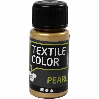 Afbeelding van Textile Color Dekkende Textielverf Goud Parelmoer, 50ml