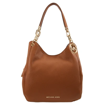 Afbeelding van Michael Kors Lillie Chain Totesmall Handtas, Dames, Maat: One Size, Cognac