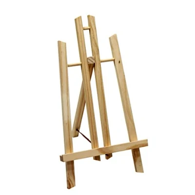 Afbeelding van Paintersisters® Tafelschildersezel 40 cm hoog, decoratieve standaard, tafelstandaard, zitsezel