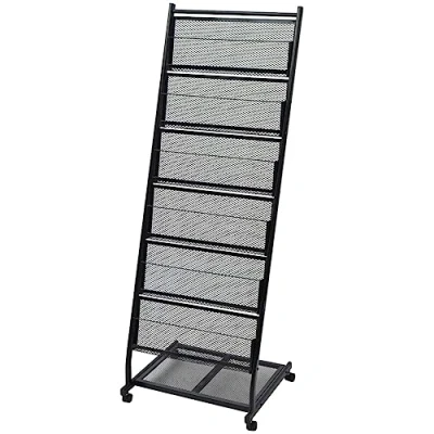 Image de vidaXL Porte revues 47,5 x 43 133 cm Noir A430100