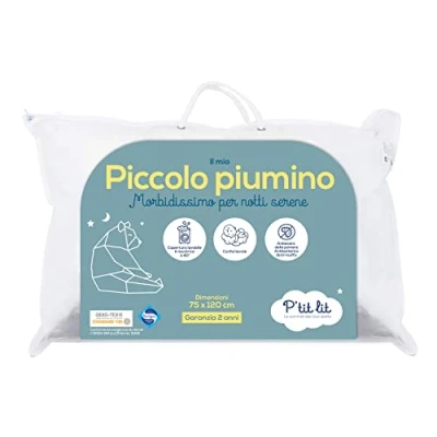 Image de P&#039;tit lit Couette Bébé Enfant 75x120 cm Anti Acariens Idéal pour 60x120 100% Microfibre Oeko Tex® Conception Française