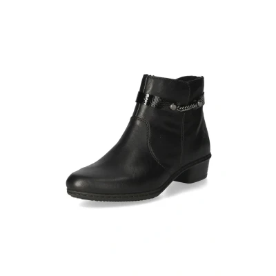 Afbeelding van Rieker Cowboy/Bikerlaarsjes, Dames, Maat: 37, Schwarz Kunststof