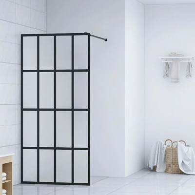 Afbeelding van Inloopdouchewand 118x190 cm mat gehard glas