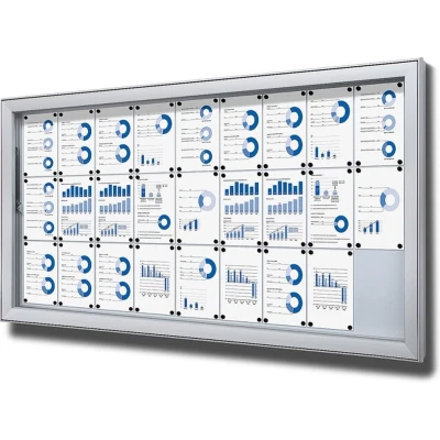 Afbeelding van Vergrendelbaar Notitiebord Outdoor Extra Diep SCL 27x A4 Syna SCL27XA4PH Horeca &amp; Professioneel