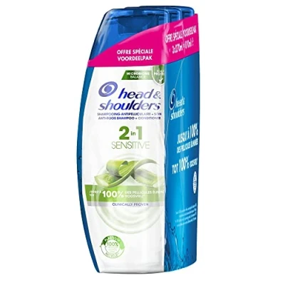 Afbeelding van Head &amp; Shoulders 2in1 Sensitive Shampoo + Conditioner 3 x 270 ml