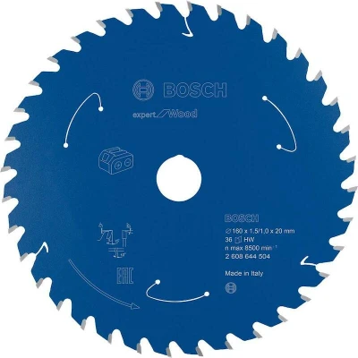 Afbeelding van Bosch cirkelzaagblad Expert Hout voor accuzagen 160x1,5 x 20 36 Tands