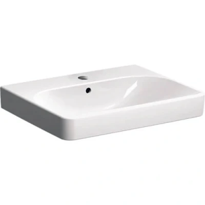 Afbeelding van Geberit Smyle Square meubelwastafel wit KeraTect (60 x 48 cm) 1