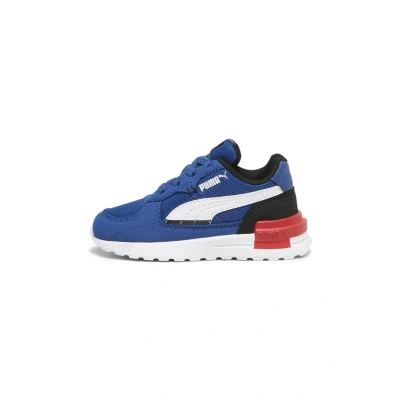 Afbeelding van Puma Graviton AC Unisex Sneakers laag voor kinderen, Maat: 22, Clyde royal white black Textiel/ synthetisch