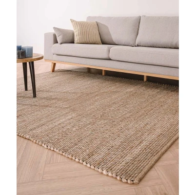 Afbeelding van Wollen Tapijt/Vloerkleed Lett Beige 200x290 Cm 100% Wol