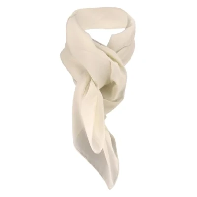 Afbeelding van TigerTie Effen chiffon sjaal voor dames, 90 x cm, gemaakt in Italië, Beige