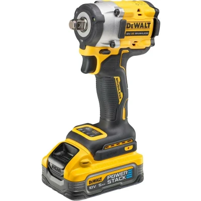 Afbeelding van DEWALT DCF921P2LRT QW 18V XR Brushless 1/2&quot; compacte accu slagsmoersleutel frictiering lanyard ready in TSTAK (2x5Ah accu+lader)