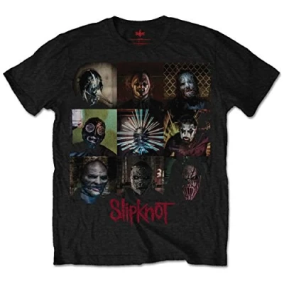 Afbeelding van Slipknot Blocks Heren T shirt S Zwart
