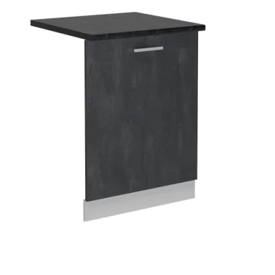 Afbeelding van Vicco R LineVoorpaneel vaatwasser 60 cm , WB Antraciet Zwart beton