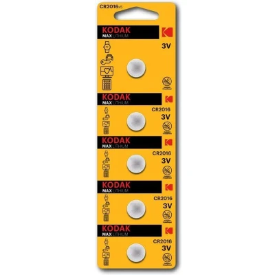 Afbeelding van 5 Pack Max Lithium CR2016 Batterijen