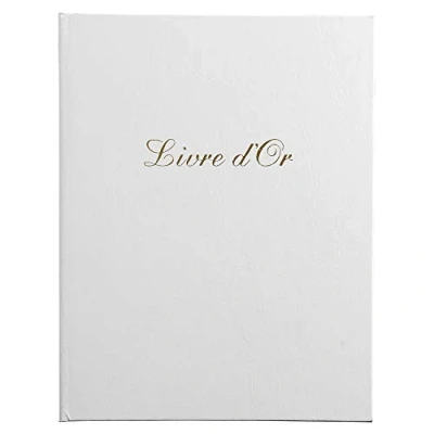 Image de Livre d&#039;or Exacompta Balacron avec titre 27x22cm Blanc 100p