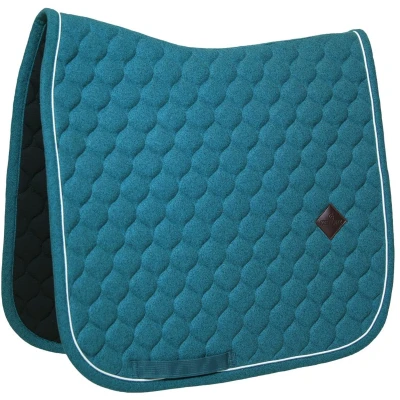 Afbeelding van Zadeldoek melange dressuur donker groen FULL
