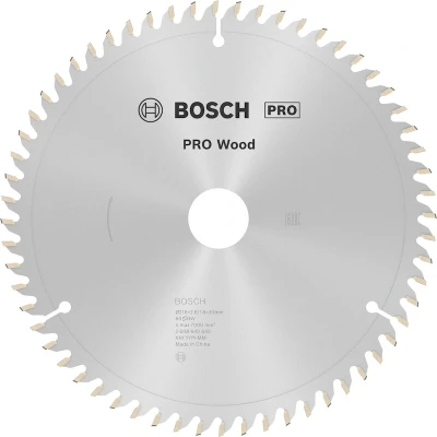 Image de BOSCH 2608640642 Lame de scie circulaire Optiline Wood, 216 x 30 2.8 mm, 60T