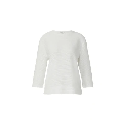 Afbeelding van s.Oliver Dames sweater Maat M Vrouwen wit polyester