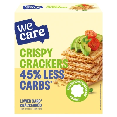 Afbeelding van WeCare Crispy Crackers Lower Carb Knäckebröd (100 gr)