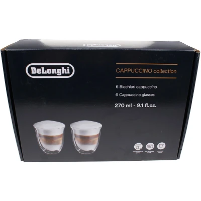 Afbeelding van DeLonghi Kopjes Creamy collection Set van 6 cappuccino glazen 5513296661