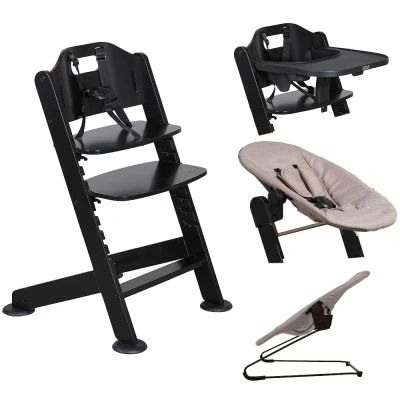 Afbeelding van 20, Korting: Novi Baby Kinderstoel 1 2 Grow Black/Taupe Melange