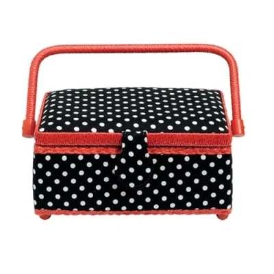 Afbeelding van Prym naaimand Polka Dots zwart wit