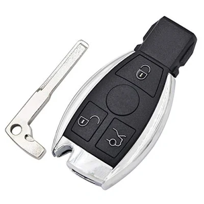 Afbeelding van Super1 Intelligente autosleutelhoes met 3 knoppen voor Mercedes Benz A klasse B C E W203 W204 W205 W210 W211 W212 W221 W222