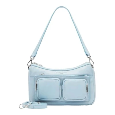 Afbeelding van LIEBESKIND BERLIN Leren Schoudertas Sheep Natural Maia Crossbody Bag Iceberg Lichtblauw