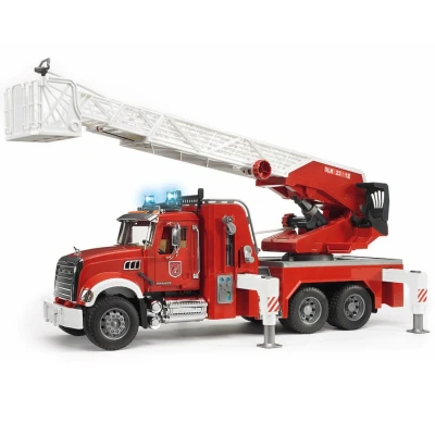 Afbeelding van Bruder Camion de pompier avec échelle MACK Granite pompe