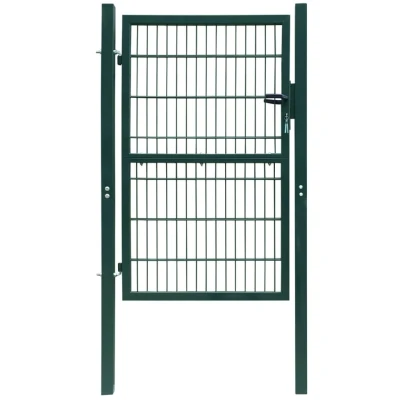 Afbeelding van Poort dubbelstaafmat (enkel) 106x230 cm groen