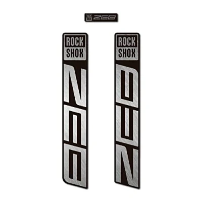 Afbeelding van STAR SAM Stickers compatibel met Rock Shox Zeb 2021 Fietsvork Metallic Zilver 1 CMT