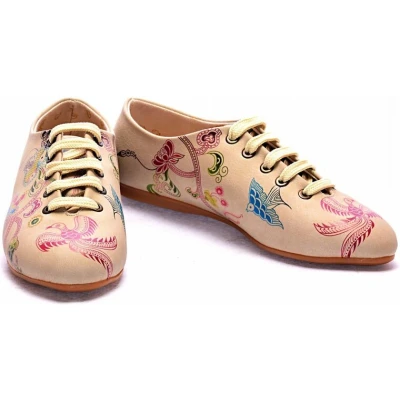 Afbeelding van GOBY Pattern Schoenen Sneakers Hoge kwaliteit Handmade Meisjesprint Maat 38