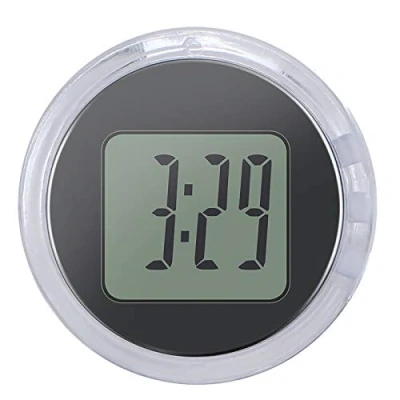 Afbeelding van YUNYODA Mini Motor Horloge, Waterdichte Indoor Motorfiets Digitale Stuur Klok, Universele Fietsklok