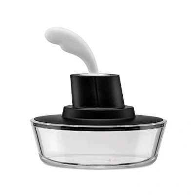 Image de Alessi Recipient avec spatule Noir