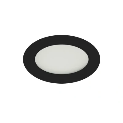 Afbeelding van LED Inbouwspot 5W, Zwart, Rond, Warm Wit, Waterdicht IP65