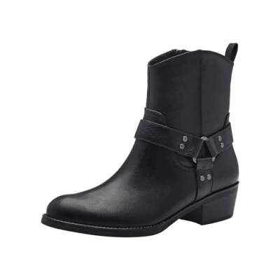 Afbeelding van Marco Tozzi 2 25324 43 Enkellaarzen met ritssluiting voor dames, zwart.