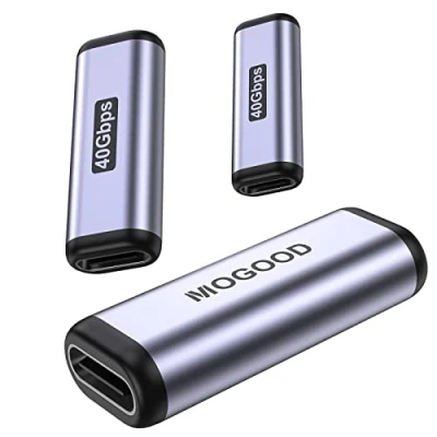 Afbeelding van MOGOOD USB C koppeling, bus naar adapter, OTG type converter ondersteunt 40 Gbps PD 100 W 8 K 60 Hz koppeling uitbreiding voor Thunderbolt 3/4, interface apparaten