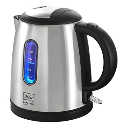Image de Melitta Prime Aqua mini top Bouilloire 1 litre 2.2 kWatt acier inoxydable