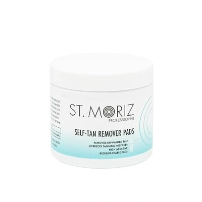 Afbeelding van St Moriz Professionele zelfbruinende pads, verwijdert onmiddellijk ongewenste valse bruining, corrigeert bruiningsfouten, snelle verwijdering van dermatologisch getest en